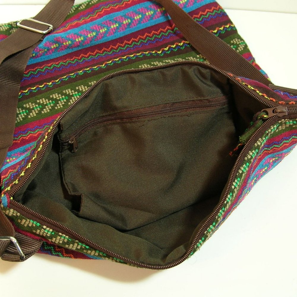 Boho Multicolored Shoulder Bag - Picture 6 of 7